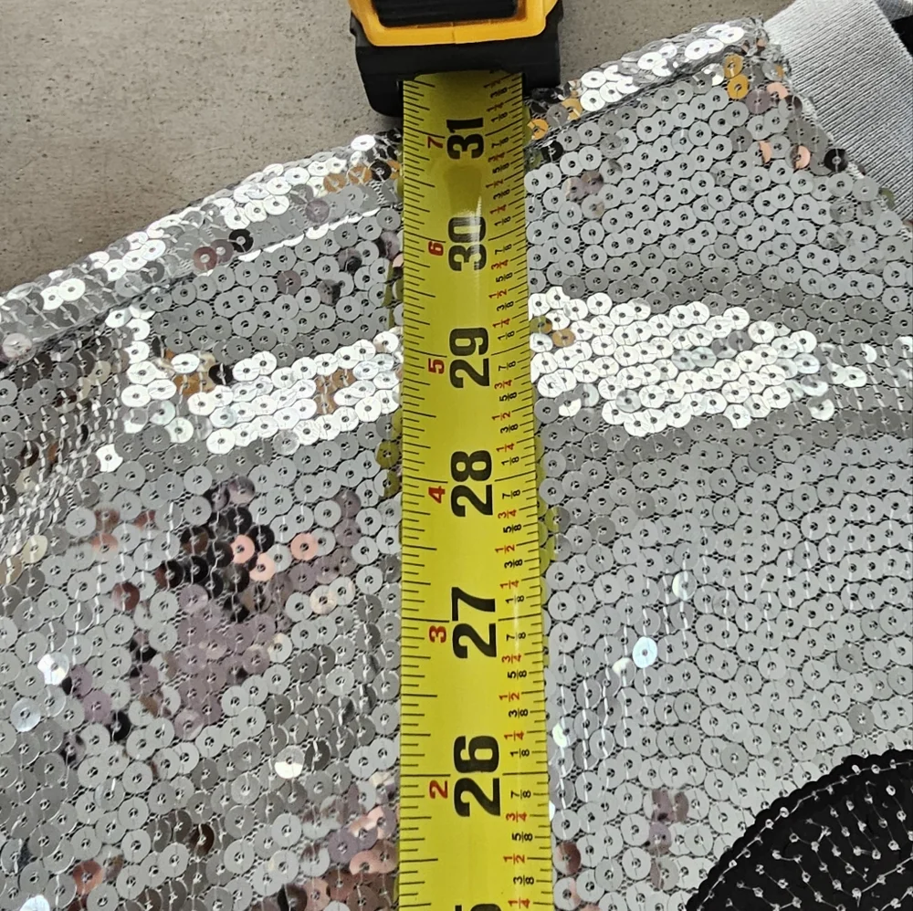 NWT Disney x Forever 21 Silver Sequin Mickey Mouse T-Shirt Mini Dress XL - Picture 11 of 13